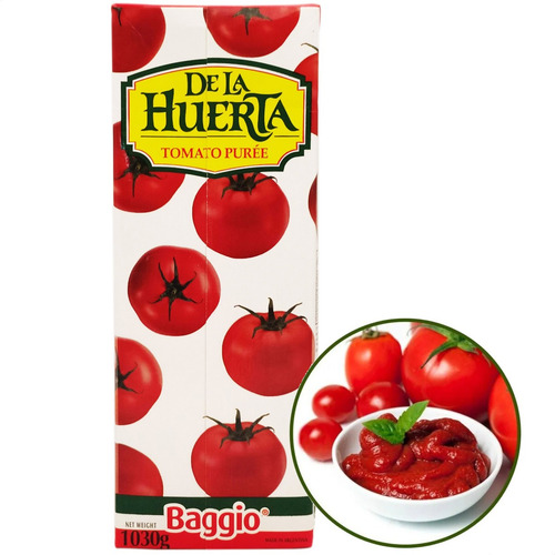 Imagen 2 de 6 de Pure De Tomate De La Huerta Baggio Tomates Frescos - Pack X6