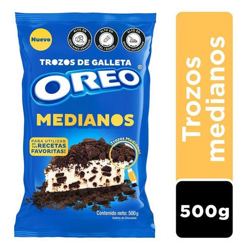 Trozos De Galleta Oreo Medianos Bolsa X500 Grs