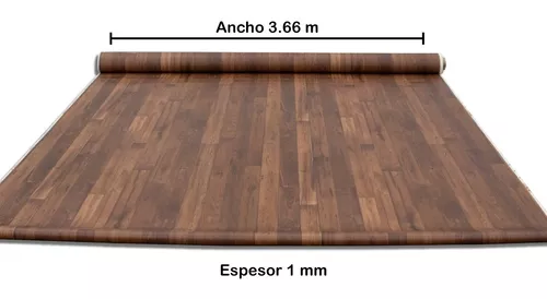 Suelo vinílico en rollo Medio madera 3 m