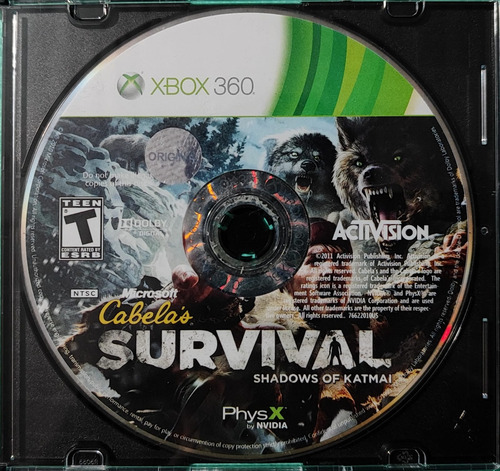 Xbox One - Cabela's Survival - Solo Cd Original No 360 R (Reacondicionado)