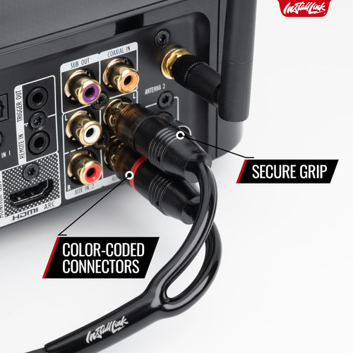 Cable De Audio Rca Install Link Ilrca220 2 Canales 6 Metros