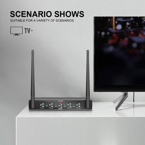 Sistema De Micrófono Inalámbrico Debra Audio Pro Uhf De 4...