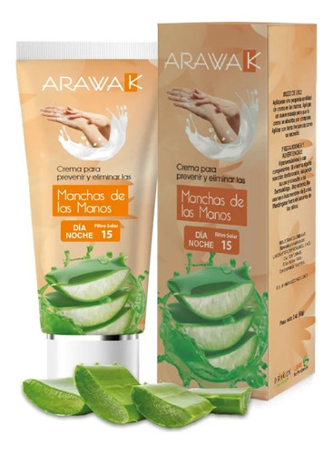 Crema De Manos Arawak Previene Elimina Manchas Filtro Uv×60g