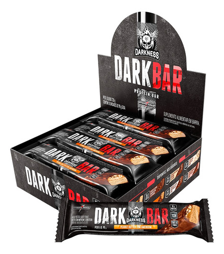 Dark Whey Bar Cx8 Peanut Butter Integralmédica