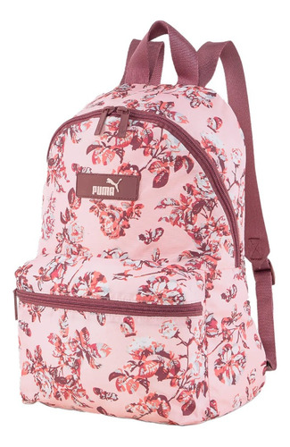 Mochila Puma Core Pop Casual Backpack Rosa Floral