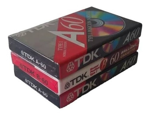 Tripacks De Cassettes Tdk 2 A 60 Y 1 B 60