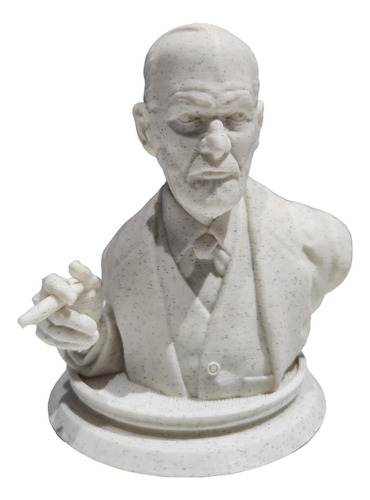 Sigmund Freud Busto Mármol 3d