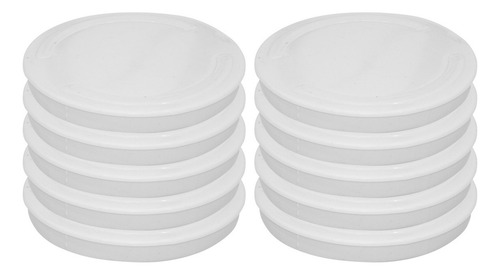 Kit 10 Tampa Cega Esgoto Cano Tubulação Pvc 100mm Vedação