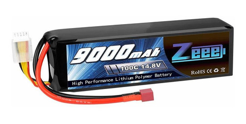 Zeee 14.8 V 100 C 9000 Mah 4s Rc Lipo Conector De Batera Con