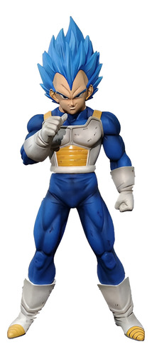 Figura Dragon Ball Z Vegeta Super Saiyan Azul Gigante 28cm
