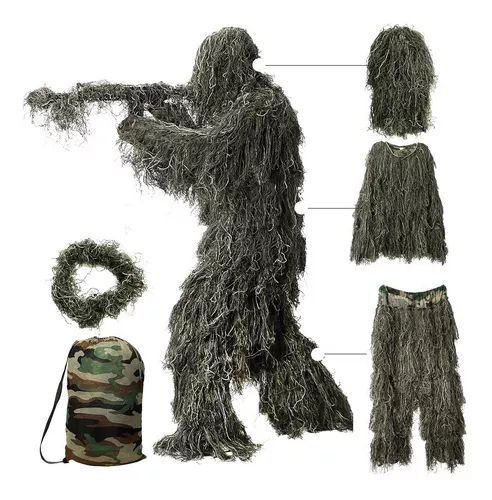 Roupa Chewbacca Sniper Ghillie Camuflada Airsoft 3d Caça