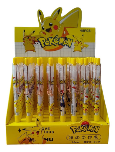 Lapiceras Pokémon Pikachu X12 Souvenir Sorpresita Ltf Shop