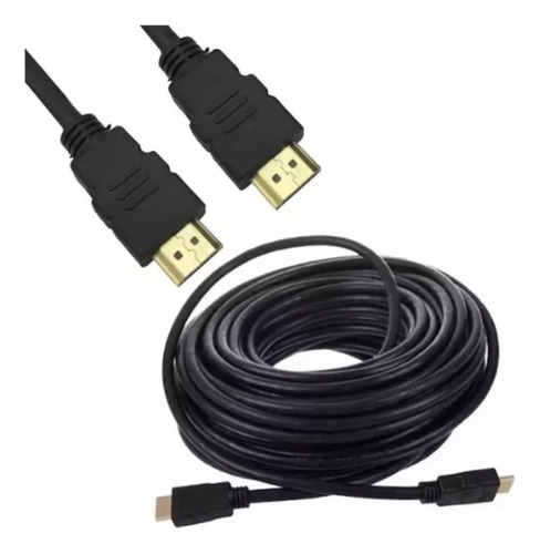 Cable Hdmi 20 Metros A Hdmi Full Hd 1080p Tv Pc Ps4 Oro Noga