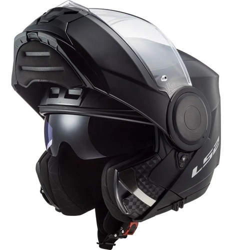 Casco Moto Rebatible Ls2 902 Scope Mate Pinlock-en Teo Motos Color Negro mate scope solid Tamaño del casco S