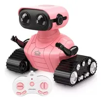Comprar Robots De Juguete Para Niño Color Rosa Rc Con Luces Y Sonido