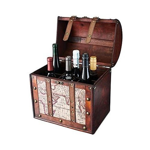 Twine Old World - Caja De Regalo Para Botellas De Vino, Caja