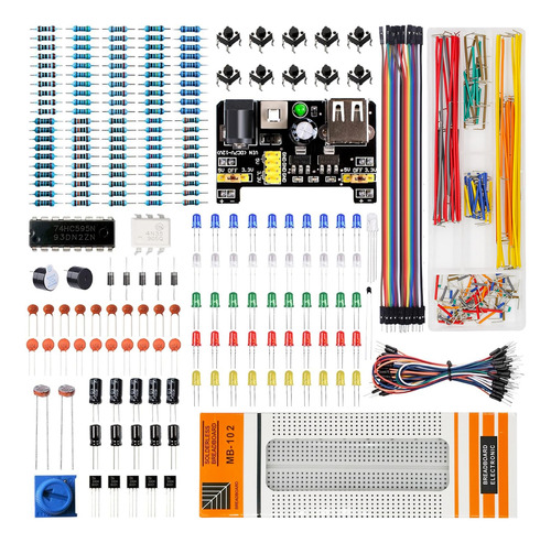 El Kit Basico De Arduino Incluye 42 Tipos De Componentes, Pl