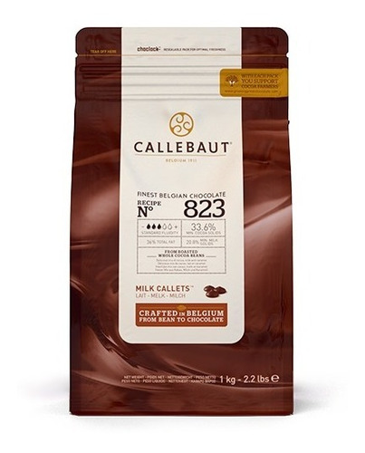 Callets Callebaut Chocolate Ao  Leite 33% 1kg