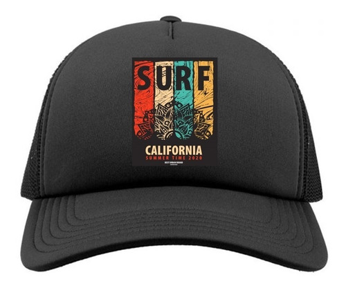 Gorro Snapback  Surf California   Estampado
