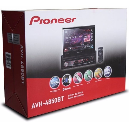 Autoestereo Pioneer Avh-4850bt Bluetooth Cd Dvd Usb iPod