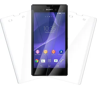 3x2 Mica Cristal Templado 9h Compatible Con Sony Xperia T3