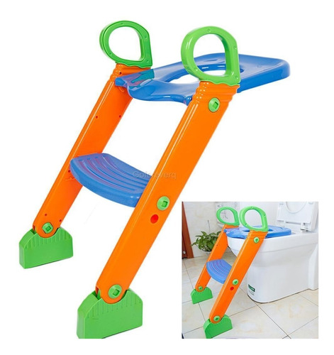 Niños Baño Entrenador Potty Asiento Silla Niño W/escalera De