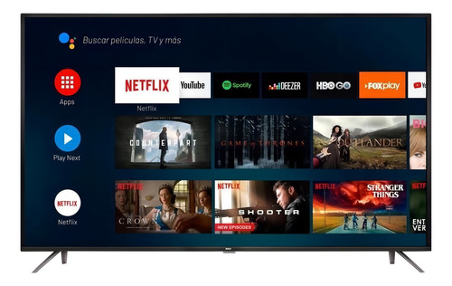 Smart TV de 50" RCA X50ANDTV com tela LED 4K - cinza