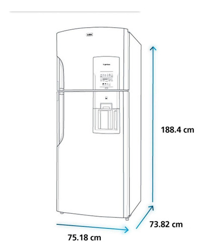 Nevera No Frost 542 Lts. Brutos Mabe - Rms510ibbq