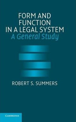 Libro Form And Function In A Legal System - Robert S. Sum...