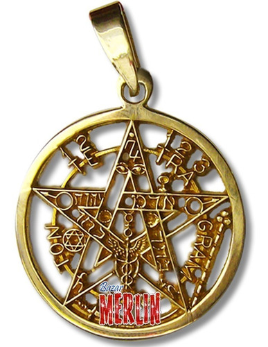 Pentagrama Oro 14 Kilates - Máxima Calidad - 2.2 Cm Diametro