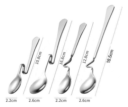 Cucharas De Café Colgantes De 4 Piezas Cucharas De Mermelada