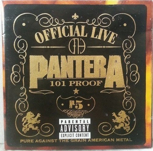 Pantera Official Live: 101 Proof Cd 