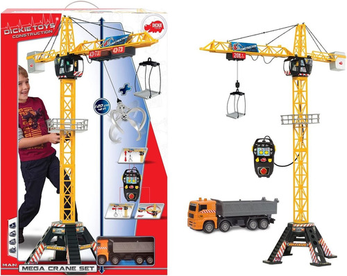 Dickie Toys 48 Mega Grúa Y Camión Vehículo Y Playset