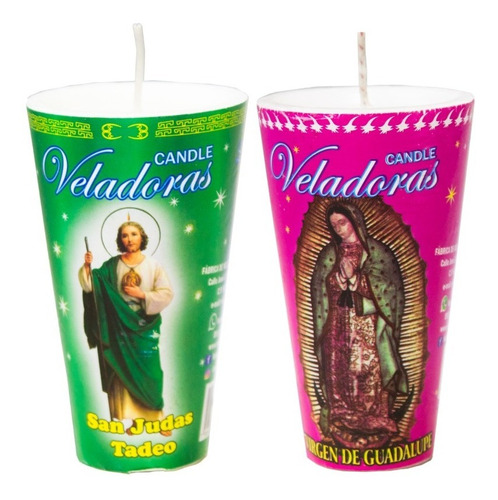 Repuesto Veladora #25 C/40 Pzas Virgen Guadalupe Y San Judas