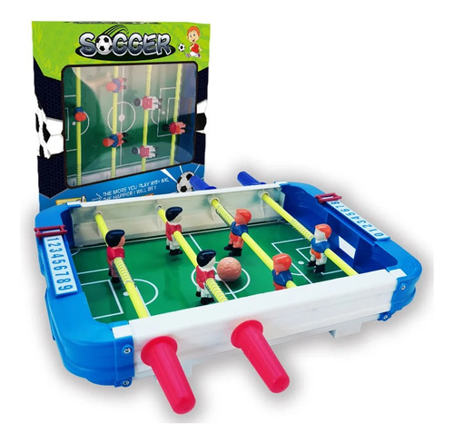 Juego De Mesa Metegol Con Contador Futbolito Equipo