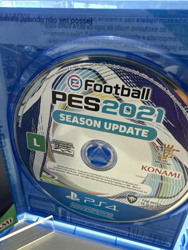 Efootball Pes 2021 Season Update Edition Konami Ps4 Físico (Usado)