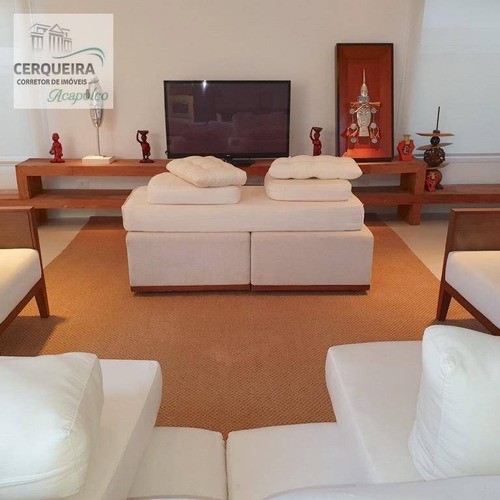 Casa Com 4 Dormitórios À Venda, 400 M² Por R$ 2.200.000 - Acapulco - Guarujá/sp - Ca0588
