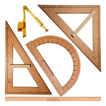 Comprar Kit Geométrico Professor Régua 1m Compasso Quadro Branco Mdf