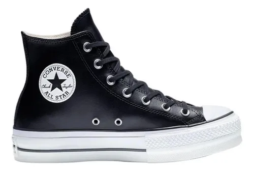 Tenis converse piel negro new arrivals