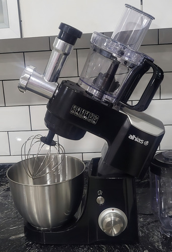 Batidora All In One Picadora Procesadora Licuadora Alhias Aeb-106 N Negro 50 Hz X 60 Hz