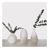 Comprar Zyrurzo Florero Blanco Juego De 3, Flor Seca Flor Falsa Flor