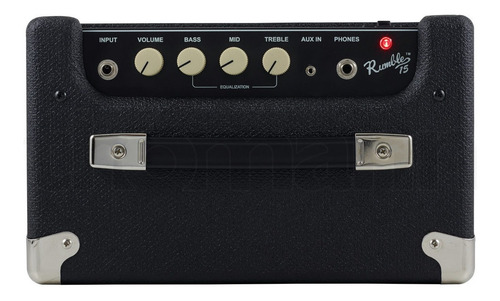 Amplificador Fender Rumble 15 Transistor 15W negro y plata 120V