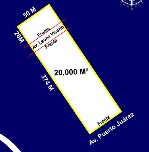 2 Has Para Desarrollo Av. Leona Vicario