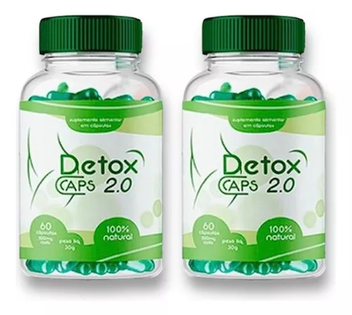 02 Detox Caps 2.0 Para Desintoxicação E Perca De Medidas