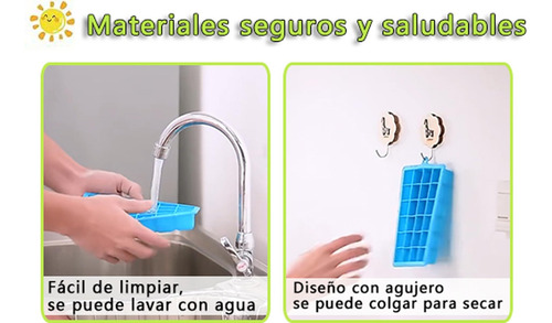 Cubiteras Para Hielo Con Tapa, Moldes De Cubitos Hielo,fácil