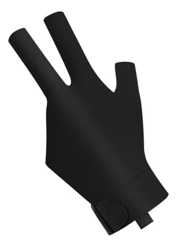 Luva De Bilhar Profissional Resistente Ao Esquerda Preto L
