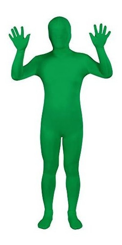 Traje De Zentai Sheface Spandex Full Body (grande, Verde)