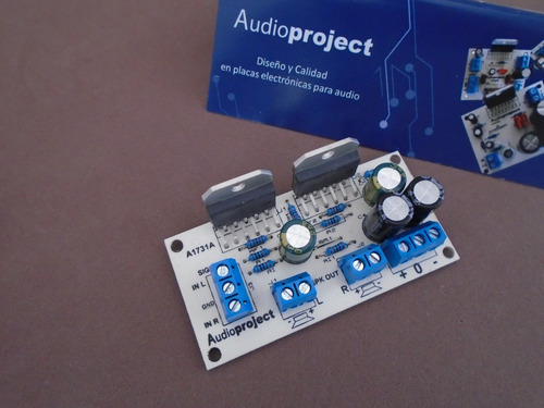 Imagen 3 de 5 de Circuito Impreso Amplificador 68+68 W C/ Lm3886 Audioproject