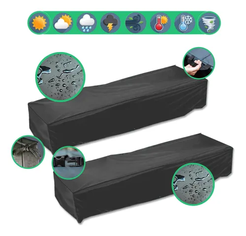 comprar Combo Oferta X 2 Dos Fundas Cubre Reposera Lona Impermeable 