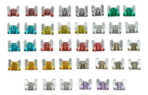 Kit 38 Fusível Mini Element Curto Toyota Hyundai Hond Nissan